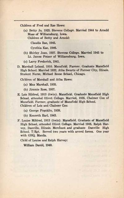 Howe Family History 16 - Robert Howe, cont. Howe Family History 16 - Robert Howe, cont.